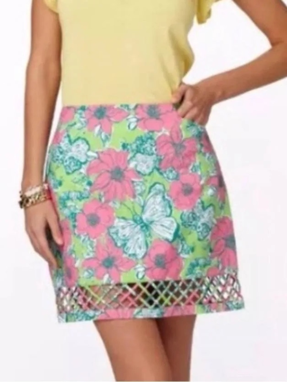 VGUC Lilly Pulitzer Roslyn Skirt in Bloomin' Cocoonin'